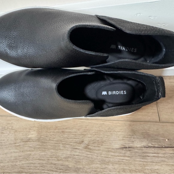 NWOT Birdies: The Falcon, Black Textured Slip-On Sneakers - Picture 8 of 8